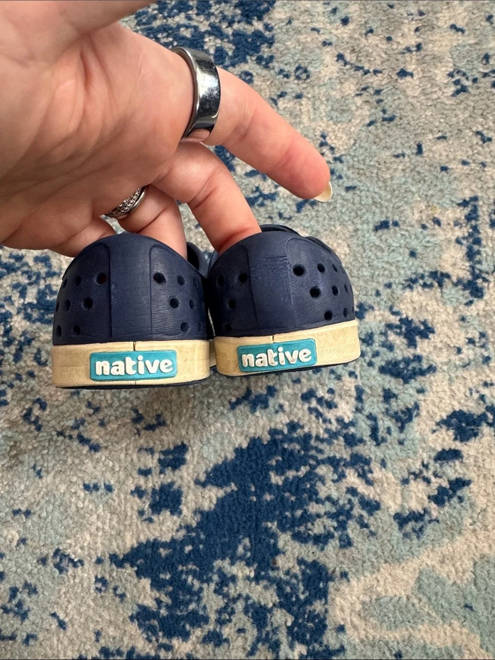 Native Kids Jefferson Slip-On Shoes in Navy size C7
